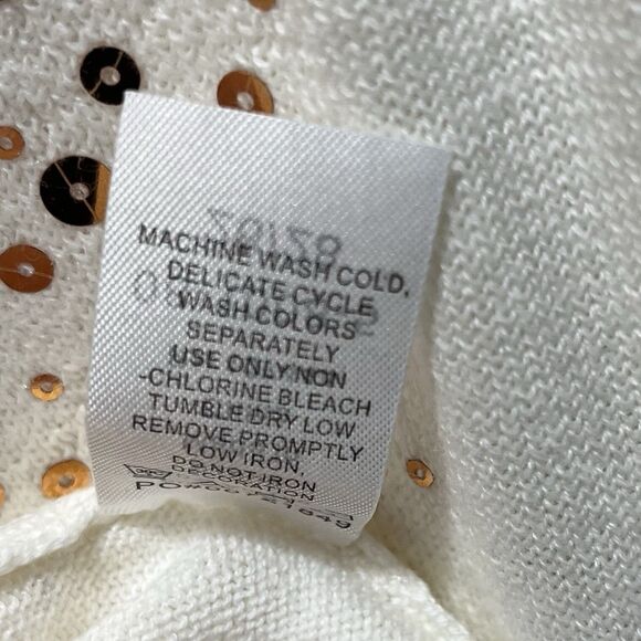 NWOT Jessica London Sweater Set, Ivory, Sequins, Cardigan and Top, Size 26 / 28 - Picture 11 of 11